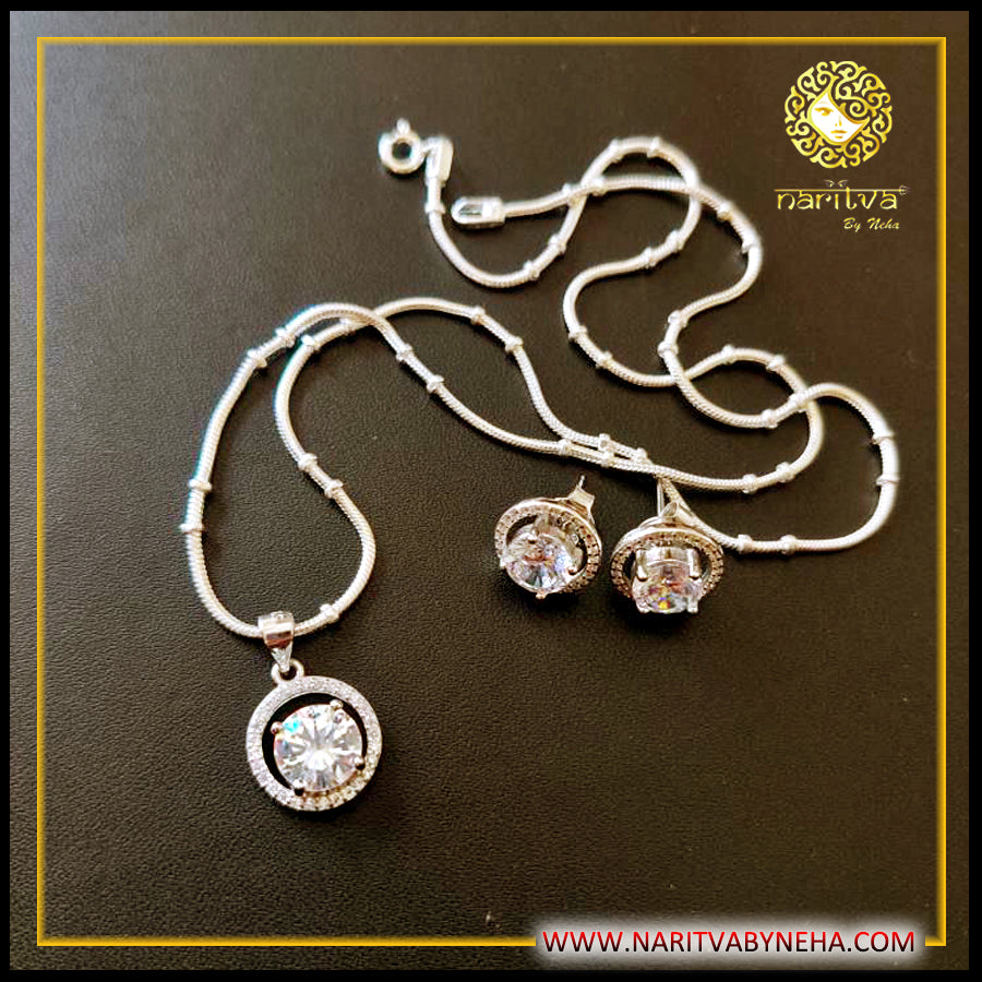 CZ Solitaire Shaped Set