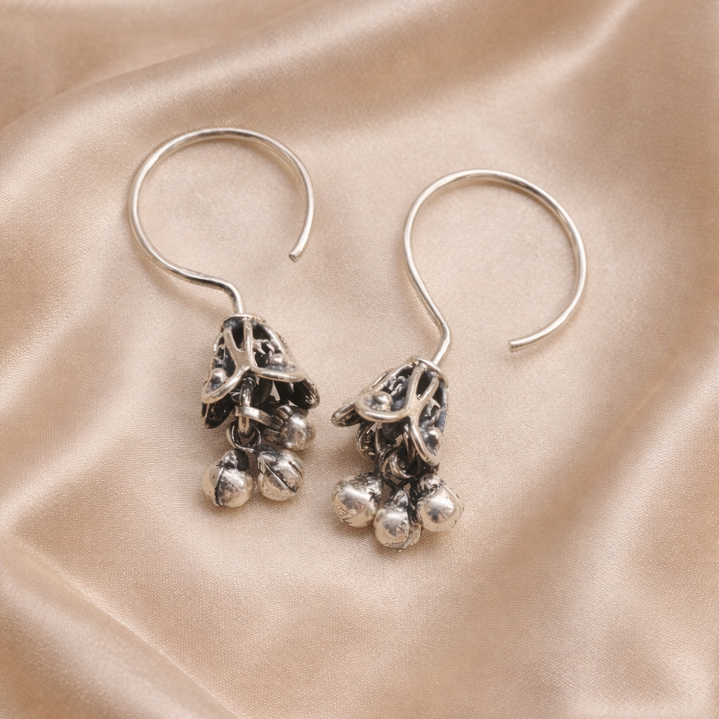 Fish Hook Ghungroo Jhumki