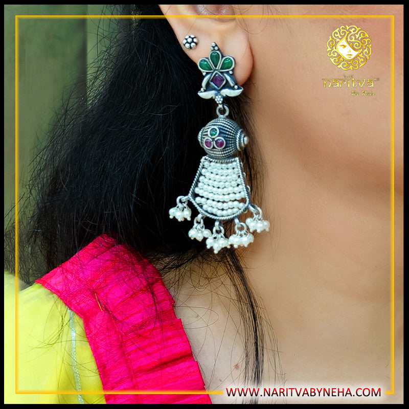 Dholki Pearl Danglers