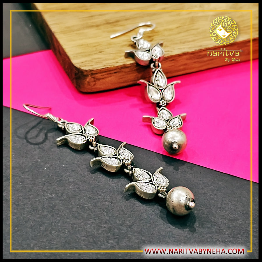 Kundan Danglers with Fish Hook