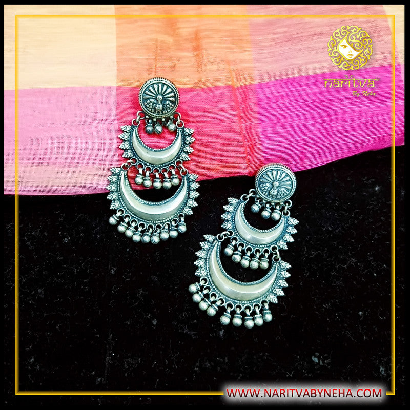 Three Layer Peacock Chandbali