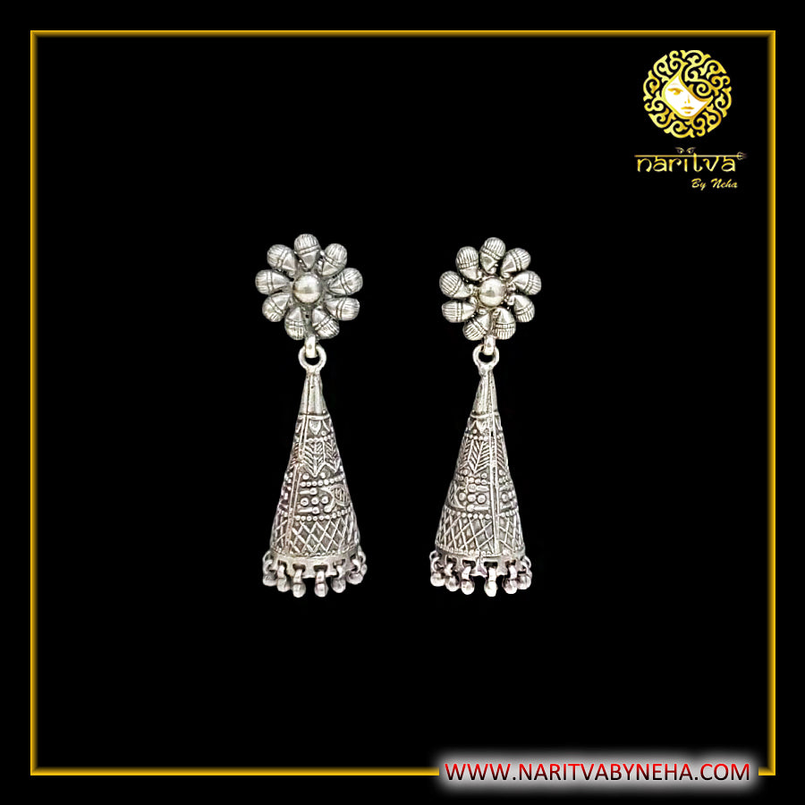 Flower Big Cone Jhumka
