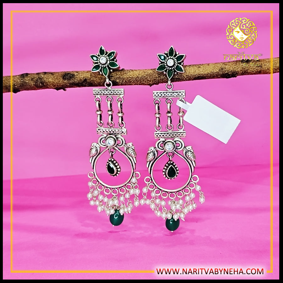 Long Statement Pearl Danglers