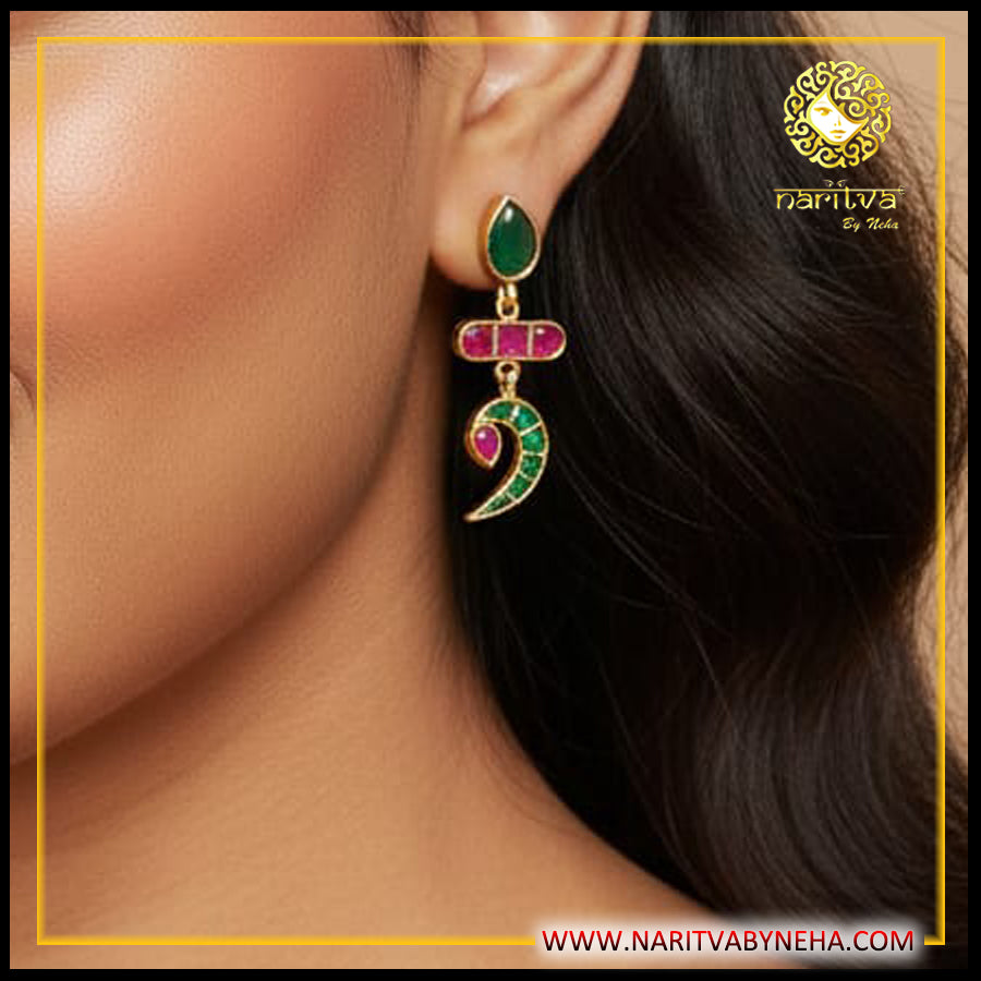Kundan Golden Earrings