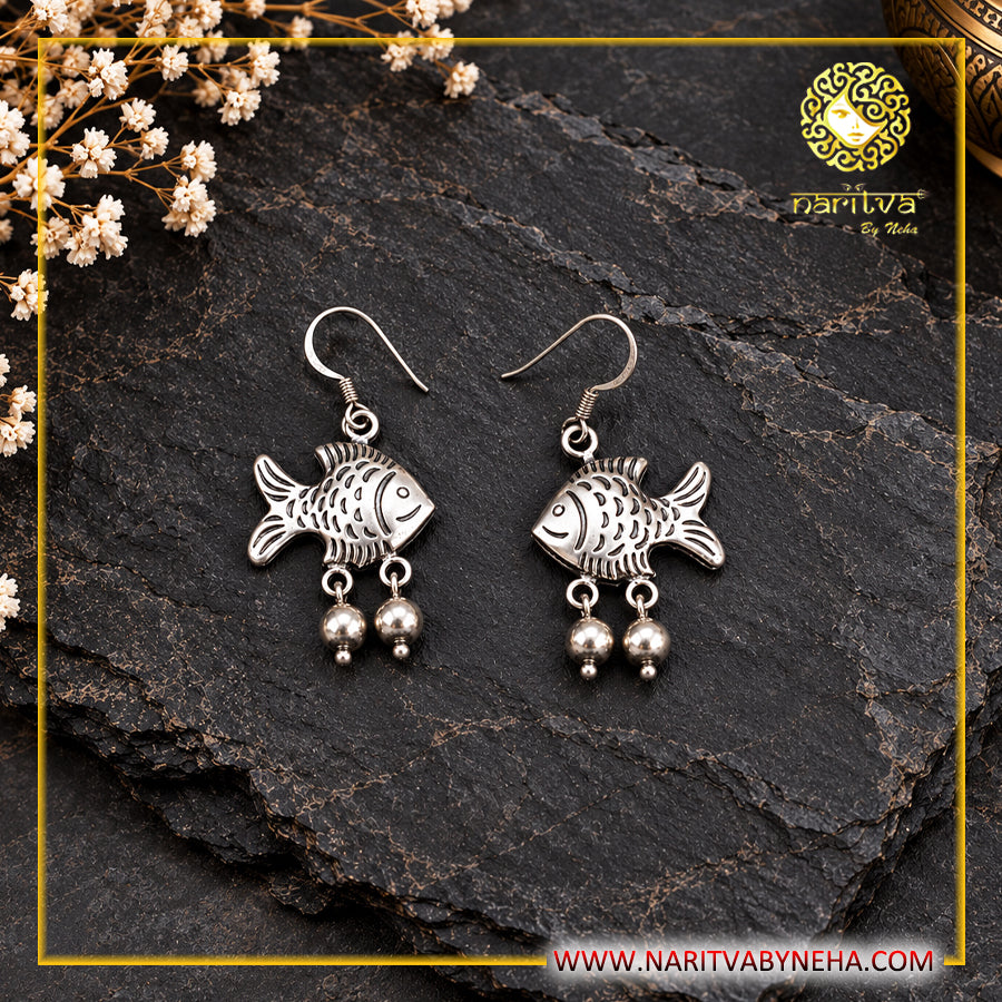 FIsh Hook Fish Earrings