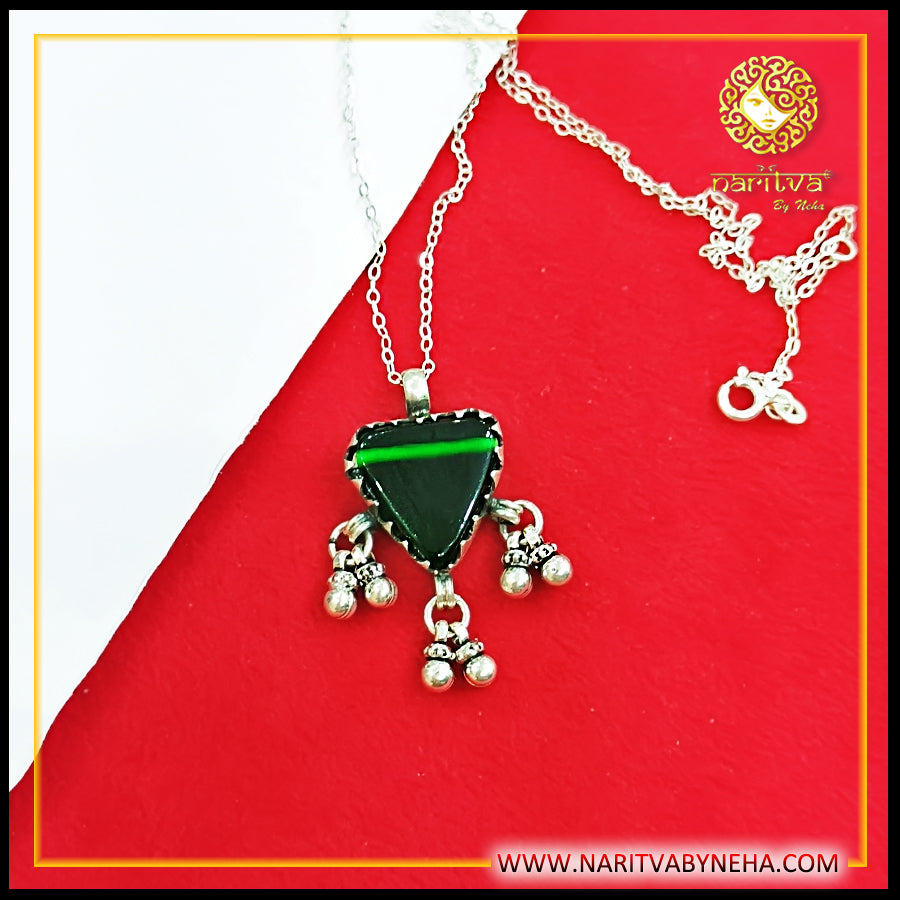 Green Ghungroo Pendant