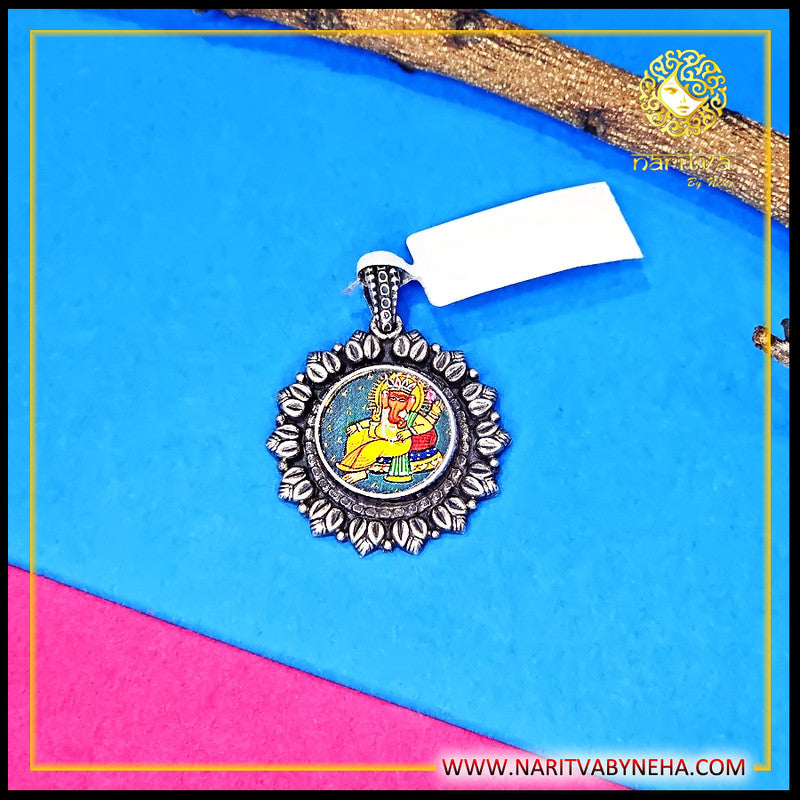 Ganesha Painted Pendant