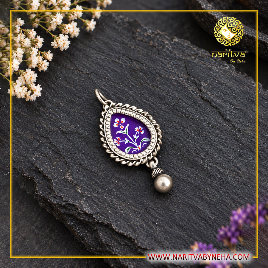 Purple Painted Pendant