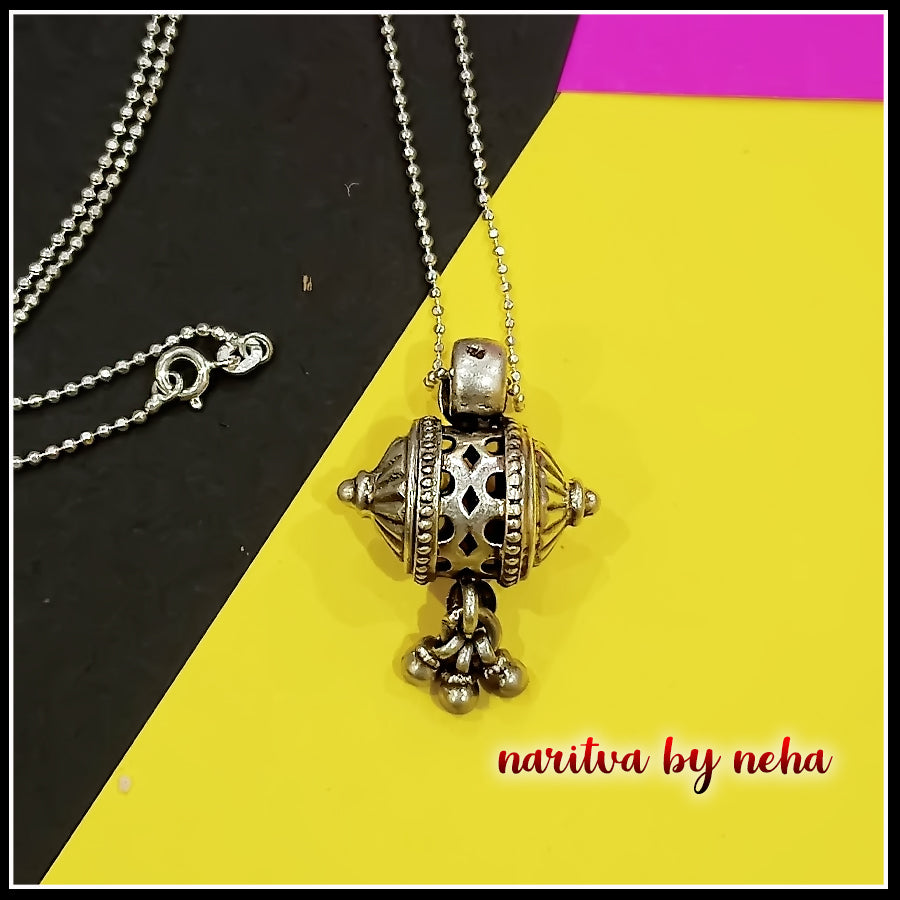 Mini Damru Ghungroo pendant