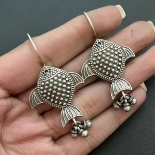 Fish Hook Fish Earrings