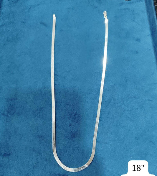 Unisex Flat Snake Chain