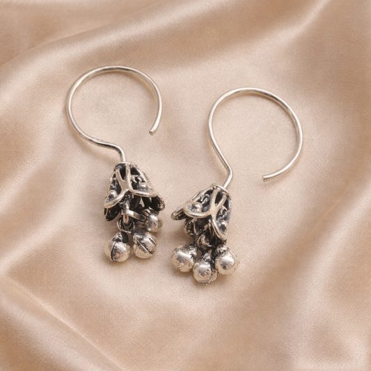 Fish Hook Ghungroo Jhumki