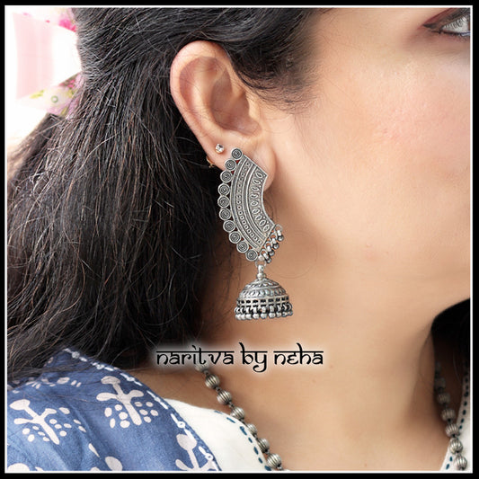 Moon Earcuff Jhumka