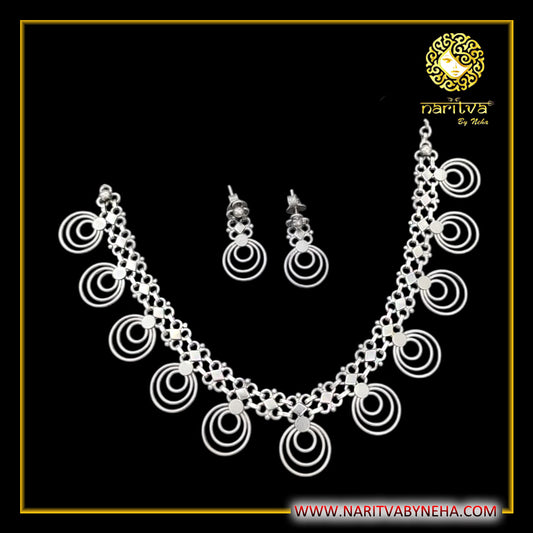 Multi Circle Necklace set