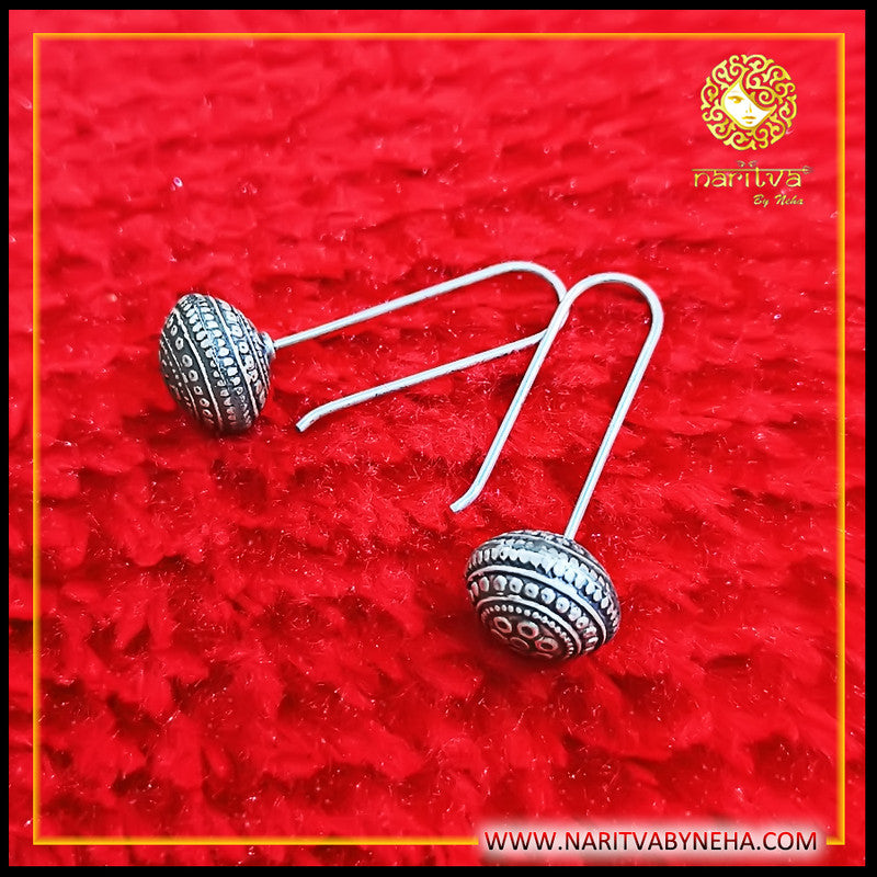 Mini Dholak Fish Hook Earrings