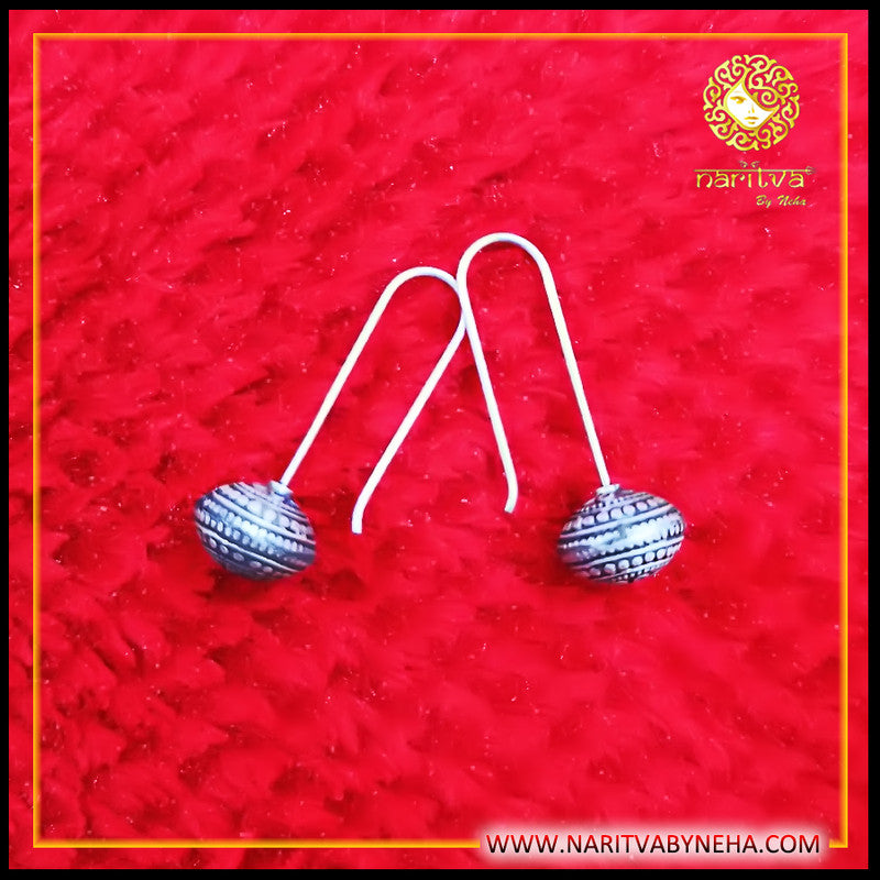 Mini Dholak Fish Hook Earrings