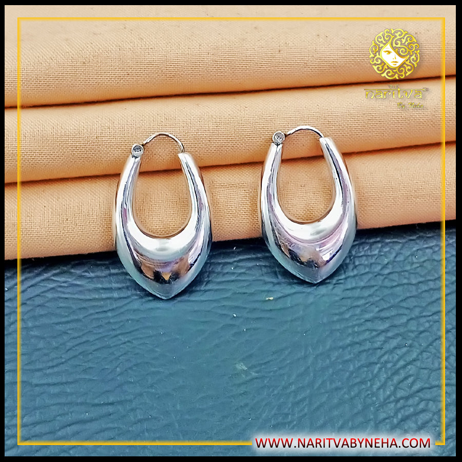 Long hoop solid Earrings