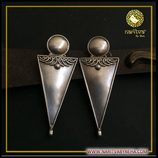 Triangle Earrings without Ghungroo