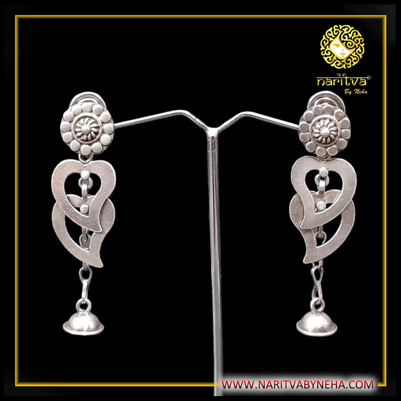 Dual Heart Long Jhumka