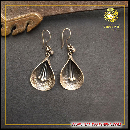 Flower Bud Hook Earrings