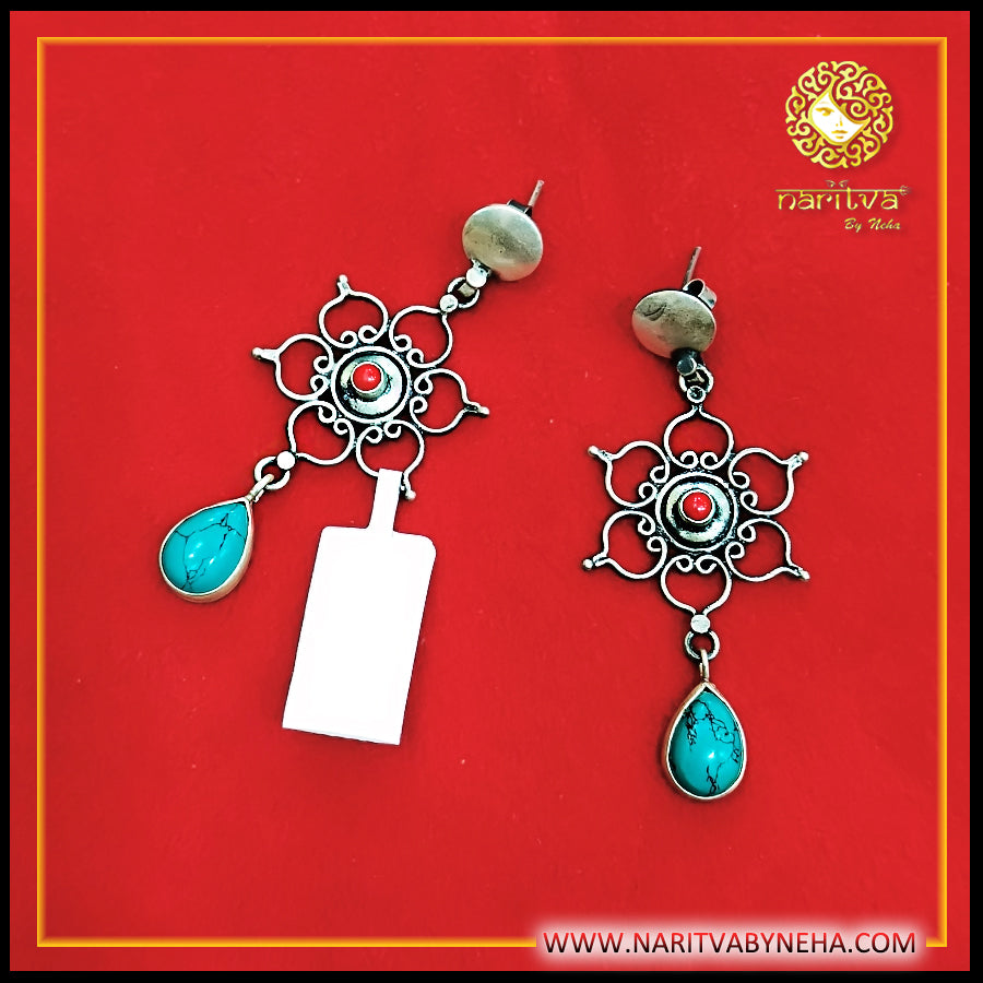 Turquoise Drop Danglers