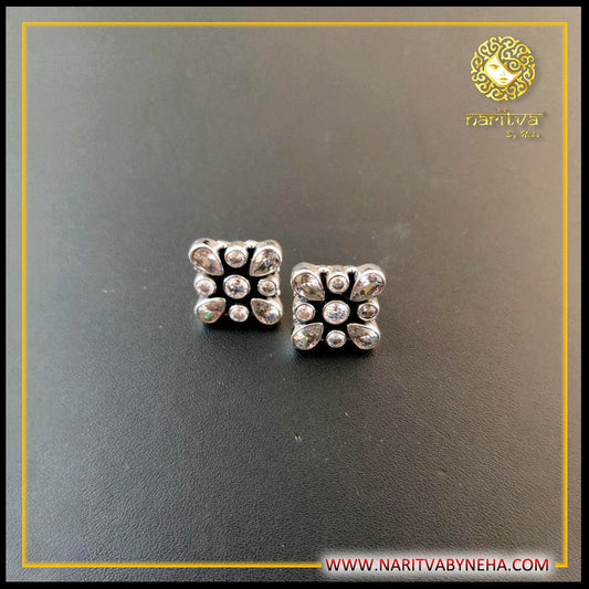 Zirconia Square Studs