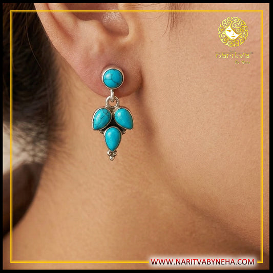 Turquoise Stone Earrings