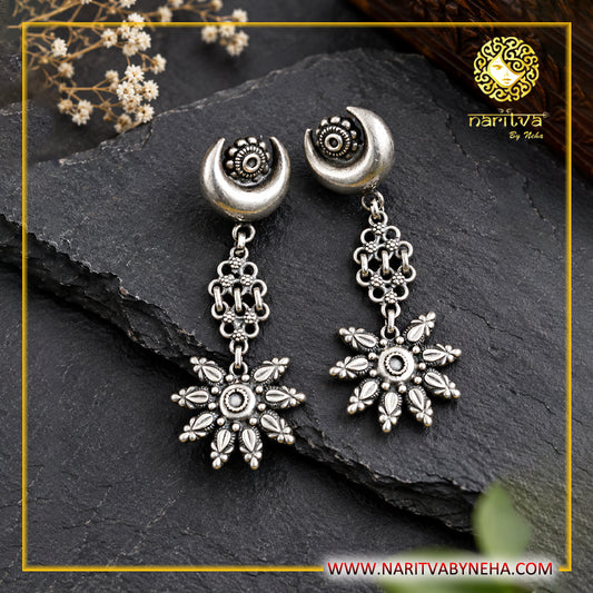 Moon Top Jaali Danglers