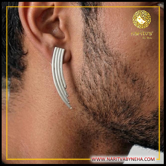 Curve Layer Long Boho Studs