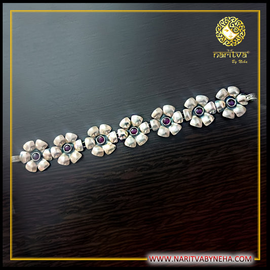 Flower Ruby Stone Chker