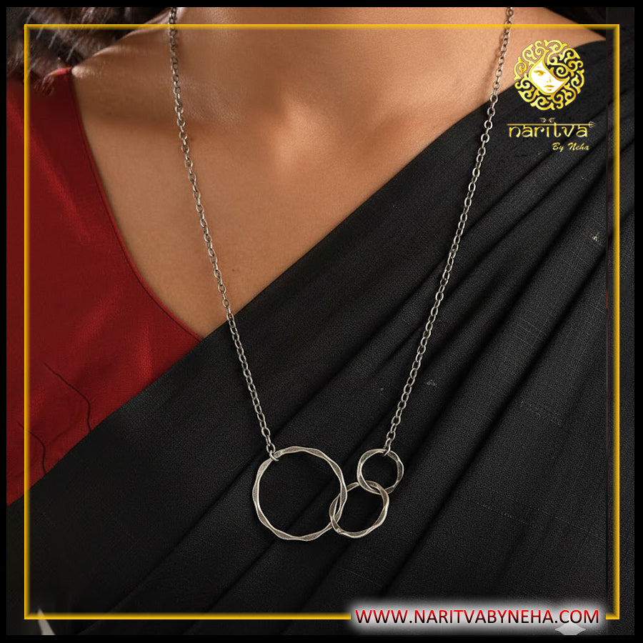 Interlock Hoop Necklce