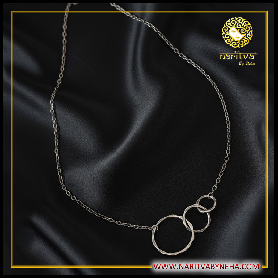 Interlock Hoop Necklce
