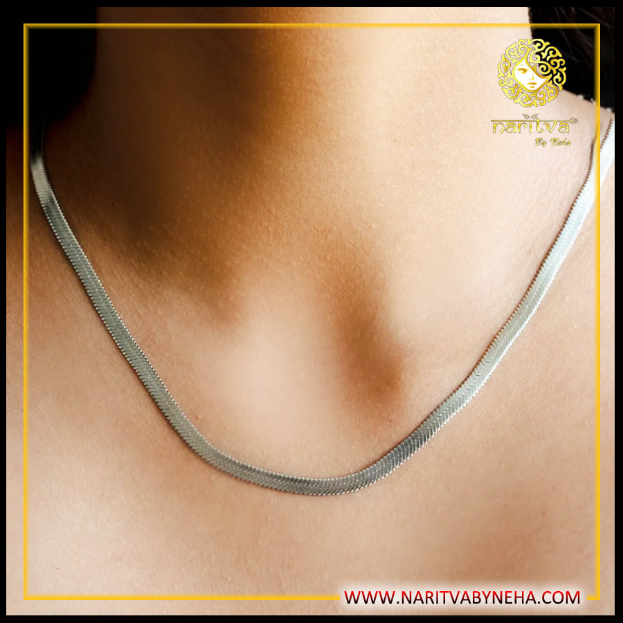 Unisex Flat Snake Chain