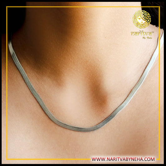 Unisex Flat Snake Chain