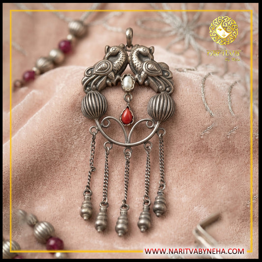 Peacock Latkan Pendant