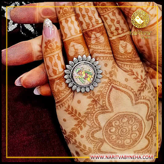 Ganesha Painted Ring