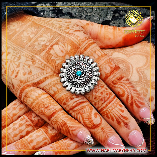 Turquoise Jaali_ring