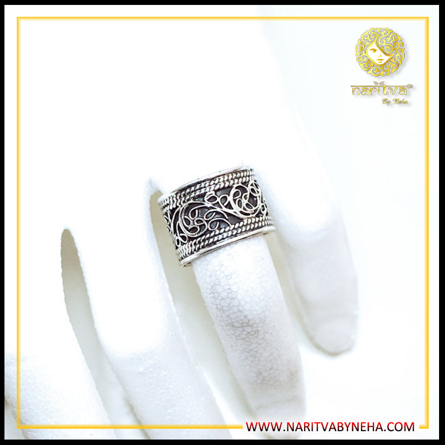 Filgree work Carving Ring Band