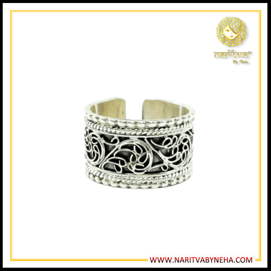 Filgree work Carving Ring Band