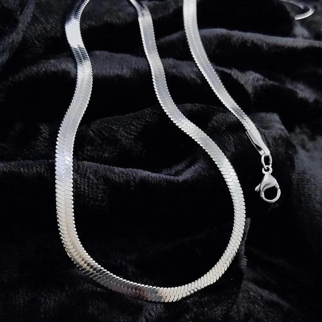 Unisex Flat Snake Chain