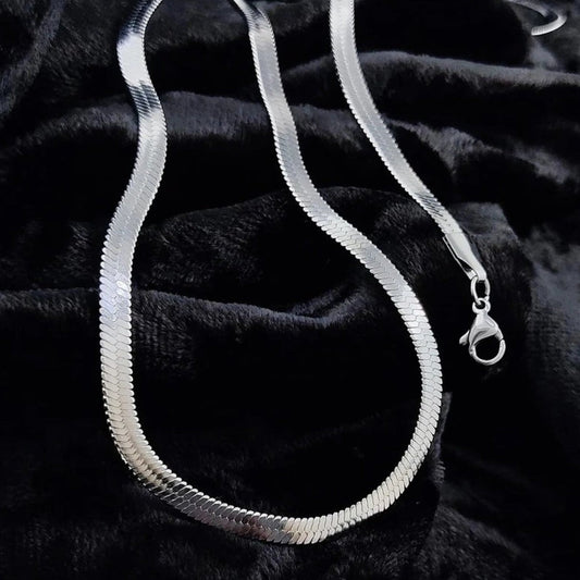 Unisex Flat Snake Chain