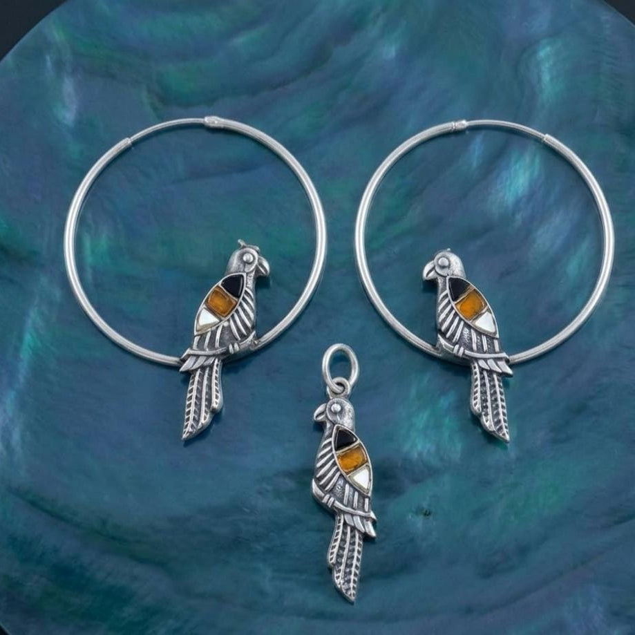 Kunadan Bird Hoops Set